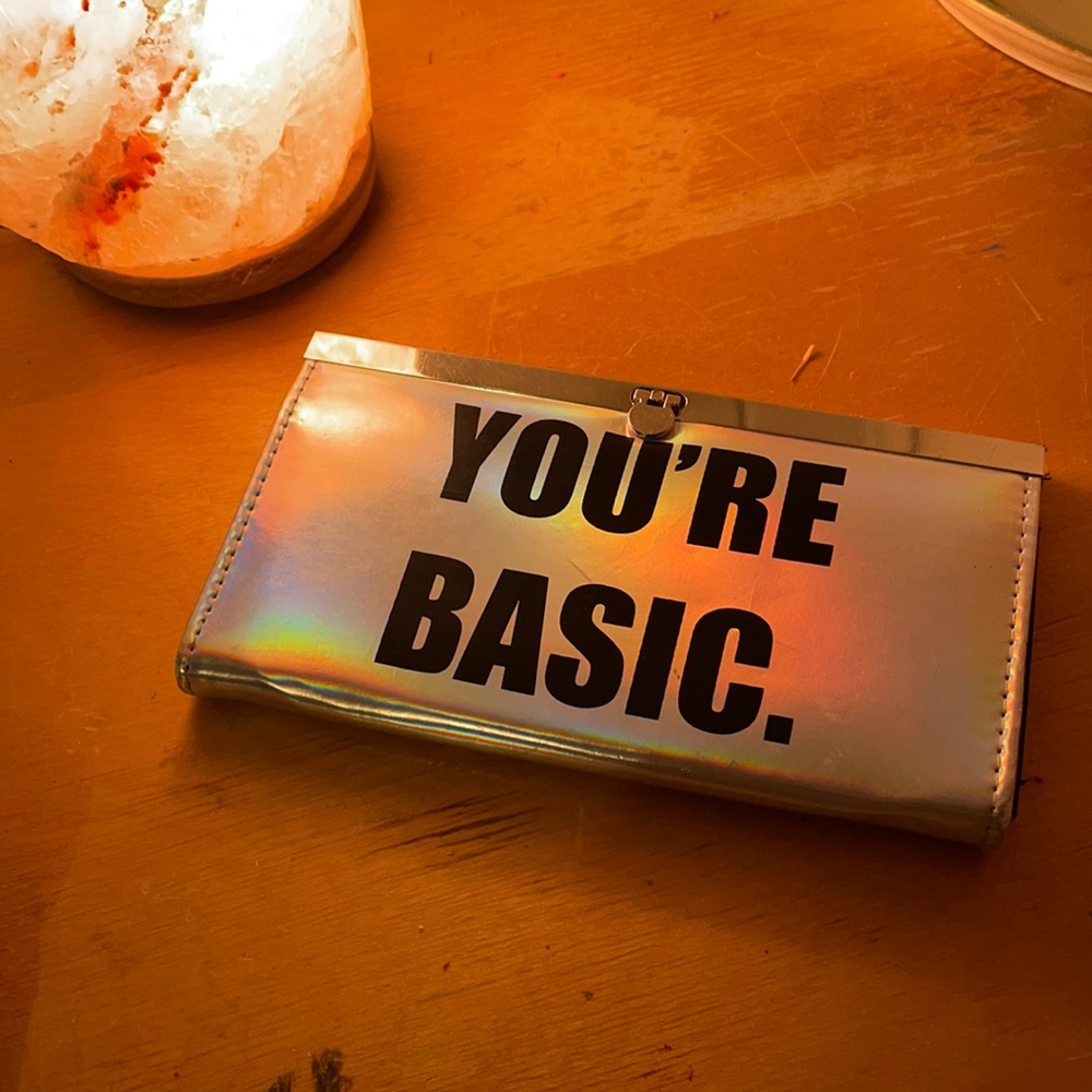 “You’re basic” hieroglyphic wallet 🌟